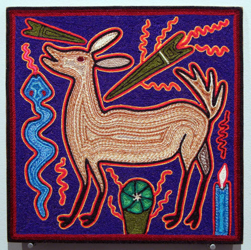 Image result for huichol yarn painting